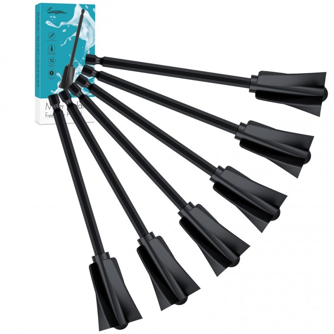 Resin Mixer Paddles, 6 pcs Plastic Epoxy Mixer for...