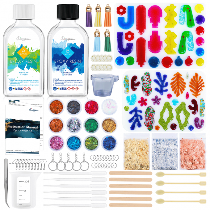 8OZ Epoxy Resin Jewelry Making Kit - No Yellowing,...