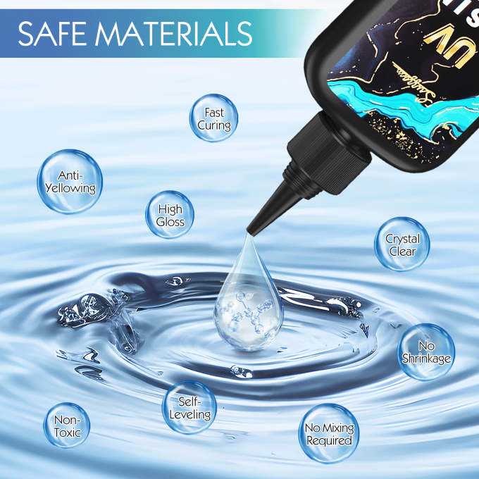 UV Resin Jewelry Making Kit, 300g Crystal Clear UV...