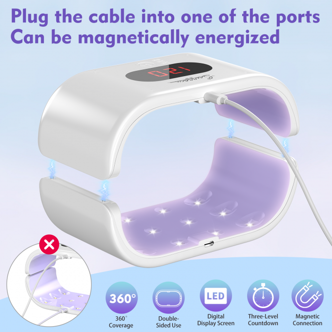 UV Light for Resin, Large Double-Sided UV Resin Light, 2 in 1 & Split Usageable, 360° Wide Coverage & 3 Timer Setting Digital Display Screen, 36W Fast Curing for DIY Crafts